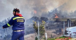 Sisam Adası yanıyor, köyler boşaltıldı